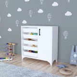 Comoda Aurland 78,5x77x30cm alb [en.casa] HausGarden Leisure, [en.casa]