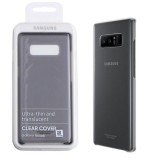 Husa de protectie Samsung Galaxy Note 8 Clear cover Gri, Transparent