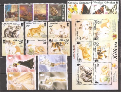 Gibraltar 1997 - An complet (7 serii) + 1 colita, MNH (vezi descrierea) foto