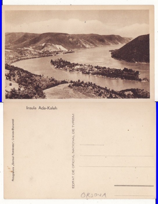 Ada Kaleh, Dunarea- Vedere generala