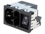 Conector de Alimentare AC Soclu Tată 10A 250V IEC 60320 KMF