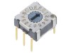 &Icirc;ntrerupător Codificare HEX/BCD 16 Poz THT 80m&Omega;