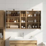 vidaXL Set dulap baie pentru 3 pcs 106 x 16 x 62,5 cm Lemn compozit 3403807