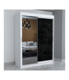 Dressing Eric Negru Tapitat Cu Oglinda