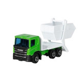 Masinuta utilitara die-cast, scara 1:102, 7.5 cm lungime, camioneta de gunoi Scania, Goki