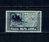 Ljubljana 1944, ocupatia germana - Posta Aeriana, Expres, supratipar pe Italia, neuzat