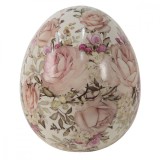 Cumpara ieftin Ou decorativ din ceramica decor Floral 11x14 cm