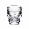 Set 2 pahare din sticla pentru shoturi, forma de craniu, 50 ml, Pufo