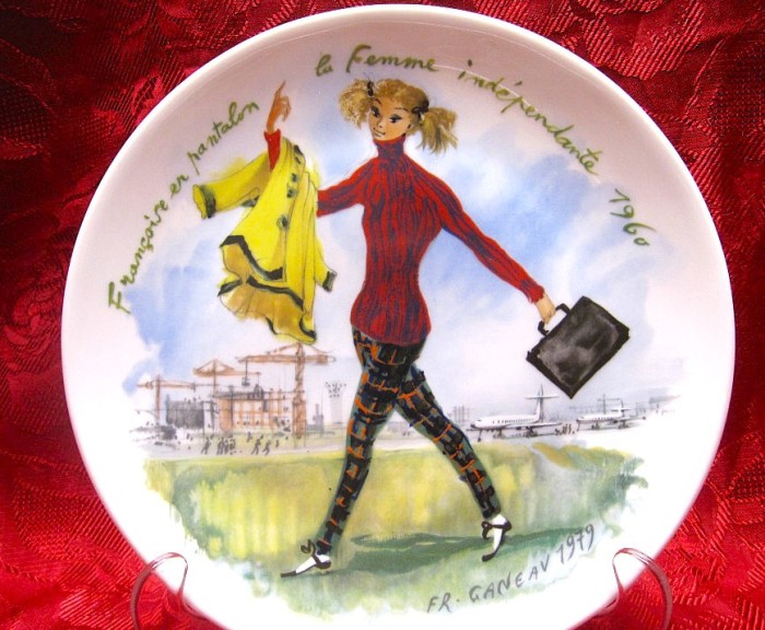 FARFURIE PORTELAN LIMOGES FEMEILE SECOLULUI - FRANCOISE FEMEIA INDEPENDENTA