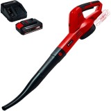 Einhell GE-CL 18/1 Li E PXC + Starter Kit - Suflanta de gradina 105 m3/h + Set 1 acumulator si incarcator Li-Ion 18 V 2.5 Ah