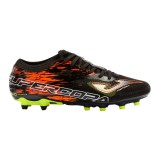 Ghete Fotbal Joma Supercopa 2301 FG Negru Gazon Artificial Barbati, Piele Sintetica, Crampoane