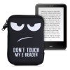 Husa universala pentru eBook reader, Textil, Negru, 50335.03, Kwmobile
