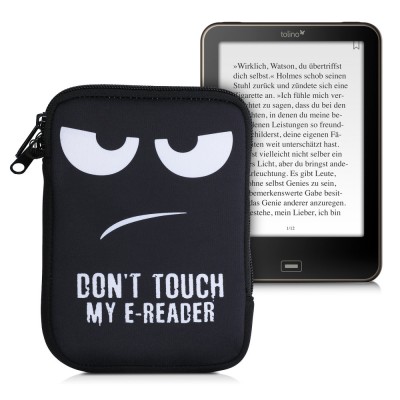Husa universala pentru eBook reader, Textil, Negru, 50335.03 foto
