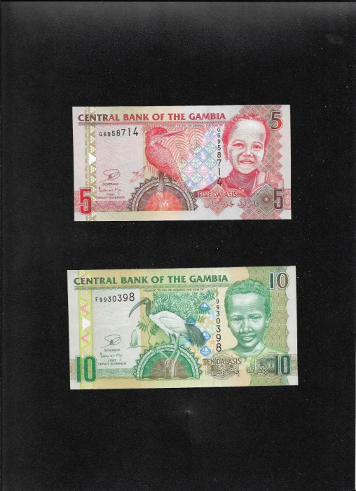 Set Gambia 5 + 10 dalasis 2013 unc