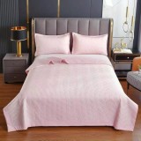 Cumpara ieftin Set Cuvertura Pat din Satin, Roz - LIM159