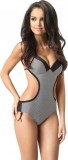 Cumpara ieftin Monokini Angela L alb/negru