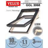 Fereastra mansarda Velux GGL 3068, lemn de pin, 3 sticle, maner sus
