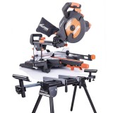 Cumpara ieftin Pachet Fierastrau electric de 255 mm R255SMS+ cu panza TCT multimaterial + stand fierastrau