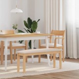 VidaXL Bancă 110 cm din lemn masiv cauciuc 4102603
