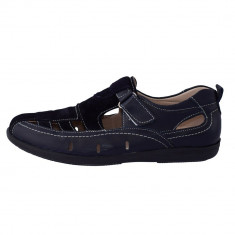 Pantofi copii, din piele naturala, Viva Bimba, oo1-42, bleumarin foto