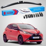 Cumpara ieftin Ștergător Toyota Aygo B4 Hatchback 2014-prezent | Set Față Flat Premium &ndash; TeamCar&reg;
