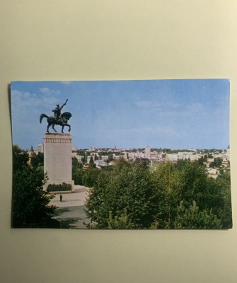 Carte poștală Suceava statuia lui Ștefan cel Mare foto