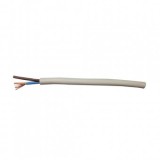 MYYM H05VV-F Cablu cupru 2 conductoare 0.75mmp, 0.6mm, PVC, alb, Altii