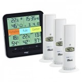 Sistem meteo SmartHome TFA, termo-higrometru si 3 senzori wireless, comunicare cu smartphone