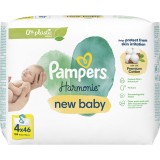 Servetele umede Pampers Harmonie New Baby, 4 pachete x 46, 184 buc