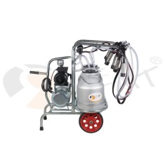 EMT. Aparat de muls vaci 2 posturi cu 2 bidoane din aluminiu 25 litrii
