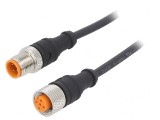 Cablu de conectare M12 4 pini 0.6m 250VAC 4A