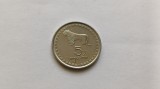 Moneda Georgia 5 Tetri 1993, Numismatica, Stare Buna