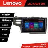 Navigatie Honda Fit 2014-2019 Android radio gps internet 8 core QLED Qualcomm 4+64 360 Lenovo CarStore Technology