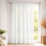 Perdea cu Rejansa Faux Silk, Off White, 135x260cm, CMCLASS