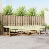 vidaXL Set de canapele de exterior 8 pcs Alb și crem 79 x 79 x 37 cm 3388520