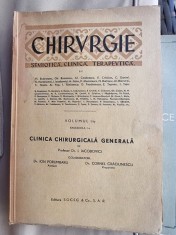 I. Iacobovici - Chirurgie Semiotica, Clinica, Terapeutica Vol. I Fascicola I Clinica Chirurgicala Generala