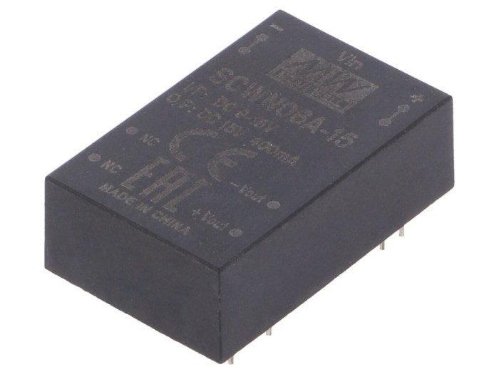 Convertor DC/DC 6W, 15V, 0.4A
