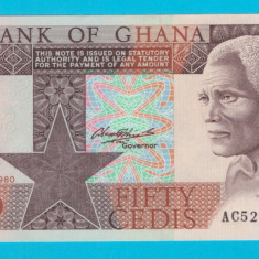 Ghana 50 Cedis 1980 'Seria 1979-82' UNC serie: AC5239799