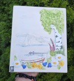 TABLOU VINTAGE DIN CERAMICA SCANDINAVA, JIE, VARA