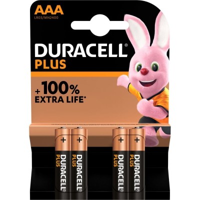 Baterie Duracell Plus, AAA / LR3, Set 4 bucati foto