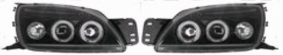 Set faruri tuning Mazda 121(JASM/JBSM); 01.2000-12.2002; Ford Fiesta 09.1999-12.2001 Stanga+Dreapta, tip bec H1+H1, culoare negru, tip bec pozitie fi foto