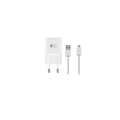 Incarcator Retea cu Cablu microUSB pentru Samsung, 15W, 1.67A, 1 x USB-A, 2A, Alb, EP-TA200EW+ECB-DU4AWE