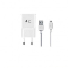 Incarcator Retea cu Cablu microUSB pentru Samsung, 15W, 1.67A, 1 x USB-A, 2A, Alb, EP-TA20EW+ECB-DU4AWE