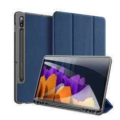 Husa Tableta Duxducis Domo Smartcase Samsung Galaxy Tab S7+ Plus, S7 Fe, Albastru foto