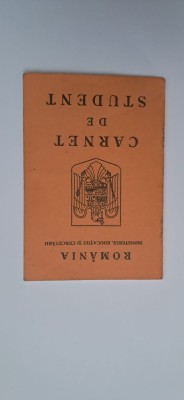 Carnet de student foto