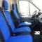2+1 Huse Scaune pentru FORD TRANSIT 2013+ Microbuze Negru Albastru Textile