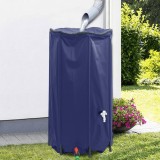 vidaXL Rezervor de apă cu robinet, pliabil, 250 L, PVC