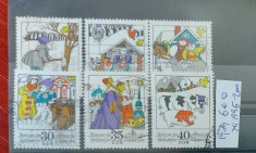 TS21 - Timbre serie DDR - 1984 Mi1995-2000 Povesti Desene