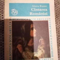 Alecu Russo - Cantarea romaniei / col. Biblioteca scolarului