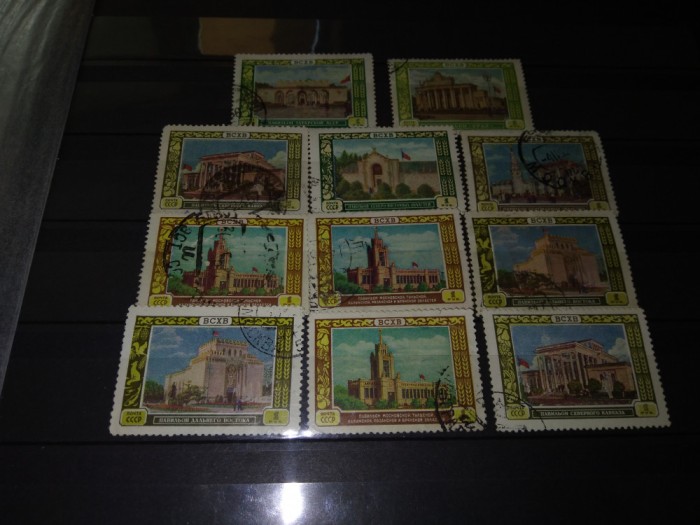 TIMBRE URSS 1956 CLADIRI